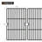 Permasteel 16.5'' W x 11.25'' D Steel Grill Grate