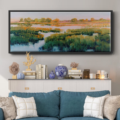Marshland View II- Framed Canvas