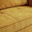 Tissu réglable en chenille de couleur jaune - canapé moderne pour l'espace et le confort. Économie. Cadre en bois massif et en métal. Capacité de poids maximale: 600 lb Assemblez 10 minutes
