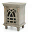 Table de chevet en bois gris antique
