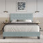 Lit tapissier standard non fini Sherlyne