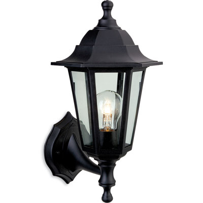 Malmo Matte Black 36cm H Outdoor Wall Lantern
