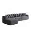 Boneless Comfortable Modern Cloud - Shaped L - Shaped Modular Sectional Sofa Set With Ten Pillows For Relaxing In The Living Room-148062267-148062271