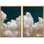 «Pastel Cloud», bleu marine, ciel, nature, art mural moderne sur toile, 2 pièces, reproduction d'art-119018326-73883059