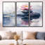 "Stacked Stones Wall Art", ensemble de 3 impressions sur toile encadrées de lotus-1773367082-1773367080