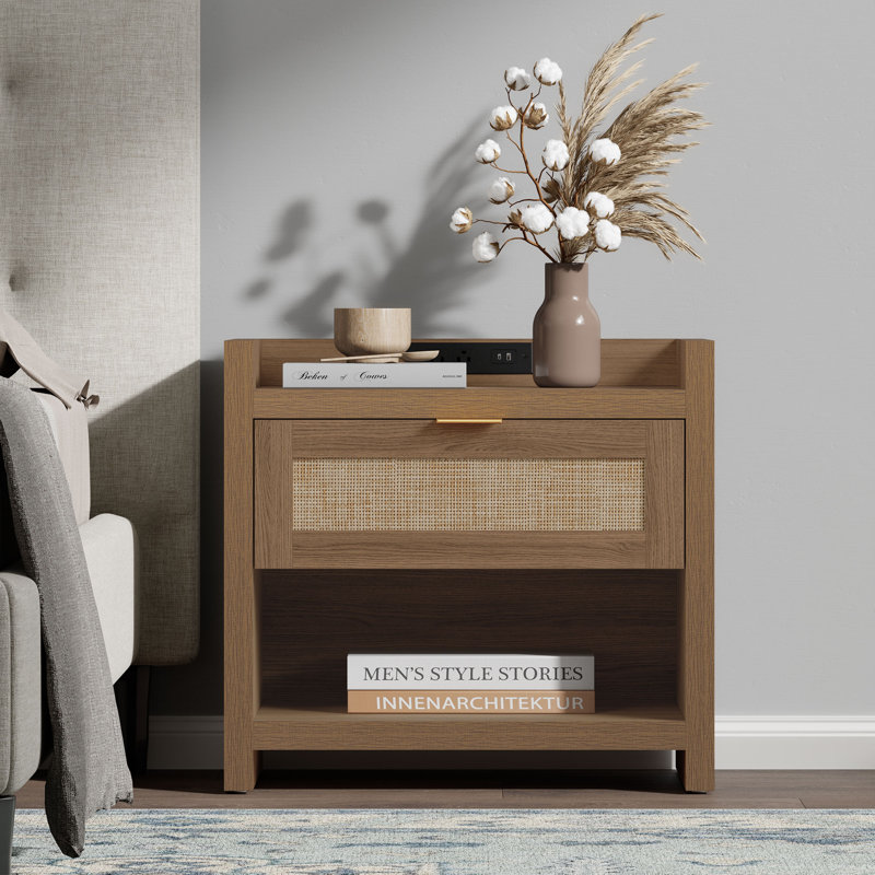 23.6'' W Nightstand, Brown