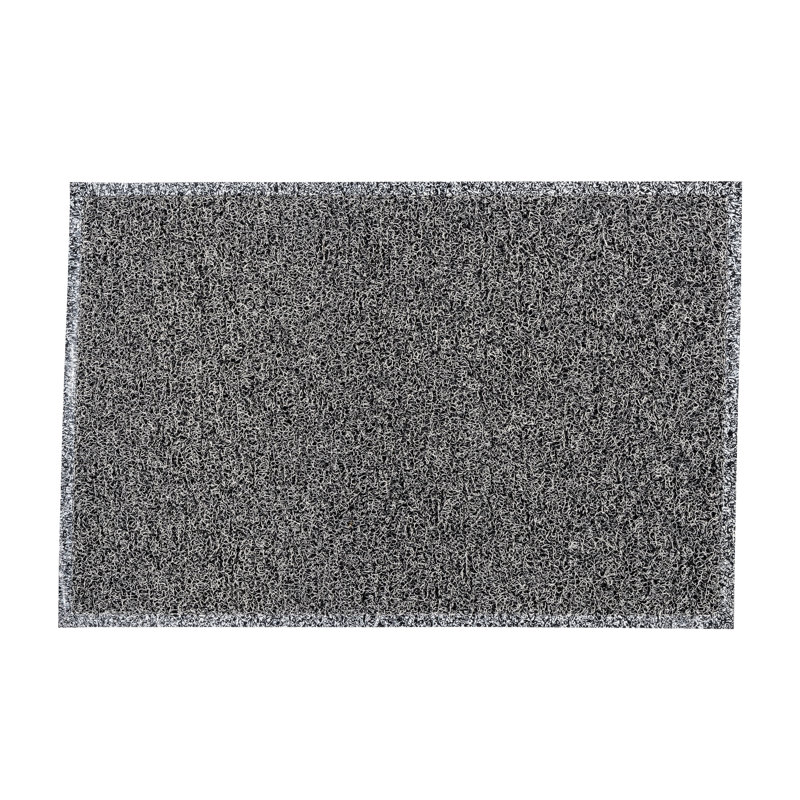 Janiza Indoor Doormat, 36" W x 60" L, Black/White