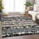 Premium Machine Washable Prisco Black Rug