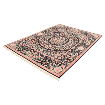 Tapis intérieur en laine l 9 pi x 12 pi 4 po one-of-kind à la main-noué la 2010 Edmee