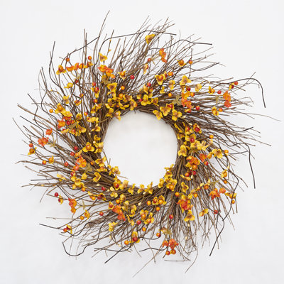 21" Artificial Fall Wreath with Berries