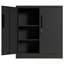 Armoire de rangement en métal avec 2 portes et 2 tablettes réglables