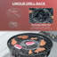 Aishah Charcoal BBQ Grill Portable Kettle BBQ Smoker with Cover