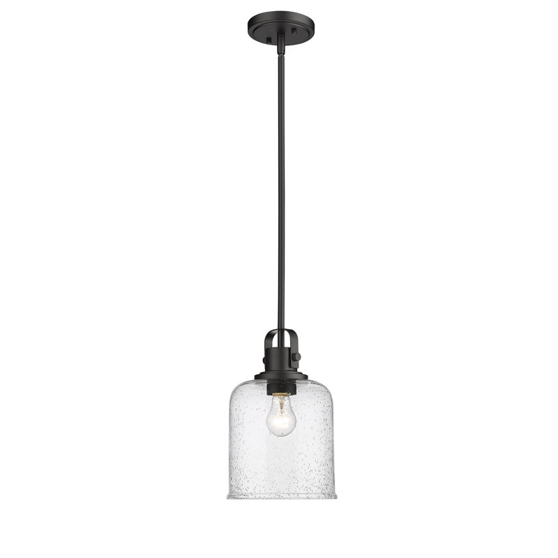 Tyringham 1 - Light Kitchen Island Pendant, 93.5" H x 8" W x 8" D, Matte Black