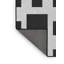 Tapis décoratif géométrique noir Ruark-992623037