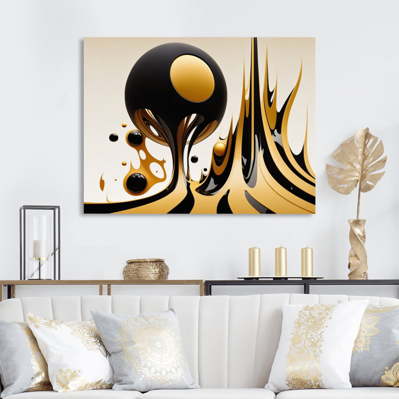 " Rising Gold II ", 24" H x 32" W x 1" D