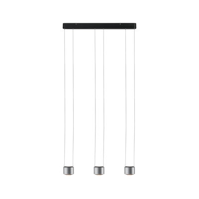 Iniguez 3 - Light Black LED Cylinder Pendant