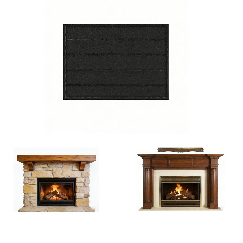 Oxford Fabric Fireplace Cover with Magnetic Attachment