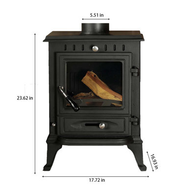 Small stove Cast iron wood burning fireplace