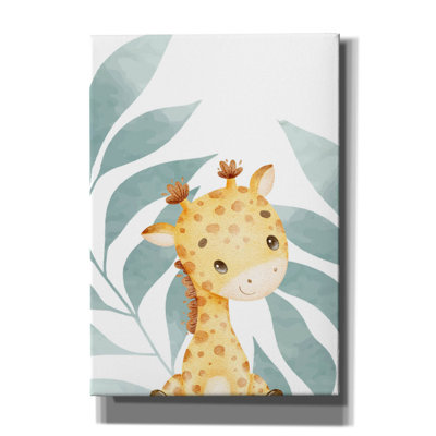 Epic Graffiti 'Safari Baby Giraffe' by Petals Prin " Safari Baby Giraffe " Print