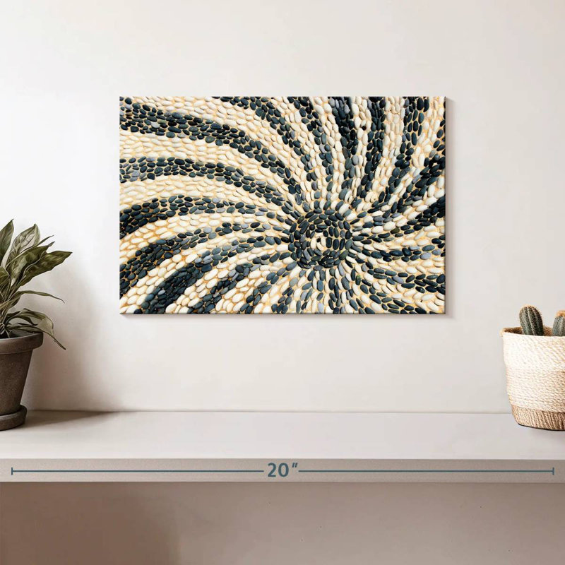 Avery Sun Pebble Mosaic, 8" H x 12" W