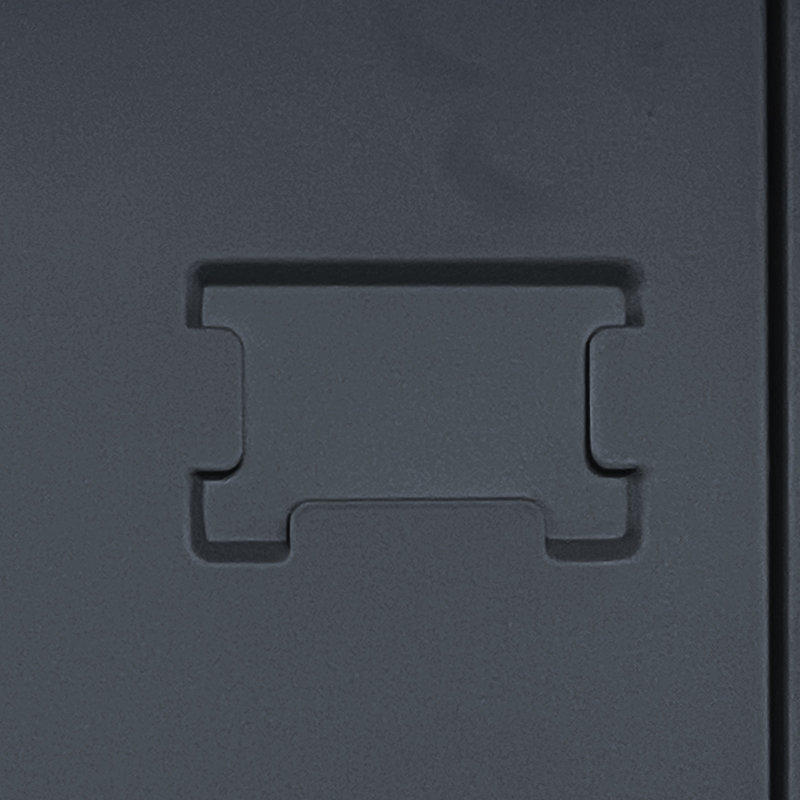 Metal Storage Locker With Modern And Functional Design - Home Gym Office Garage, Black 3 Door Lockers For Different Uses