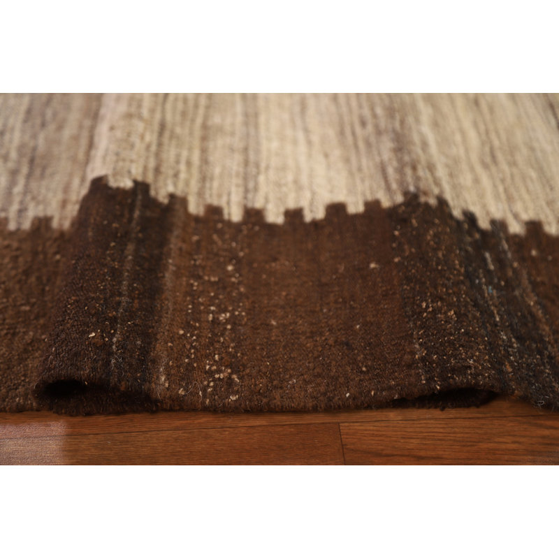 Modern Wool Kilim Oriental Area Rug 6x8