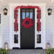 3-Piece 6Ft Christmas Red Berries Garland Set And 25"D Christmas Red Berries Wreath