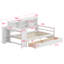 Structure de lit d'angle multifonctionnelle avec tablettes intégrées et prise de courant-226333611