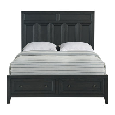 Gypsum Whitewash Bedframe With 2 Drawer Storage Footboard