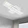 Raffa 3-Light Neutral Style Rectangular LED Semi Flush Mount Ceiling Light