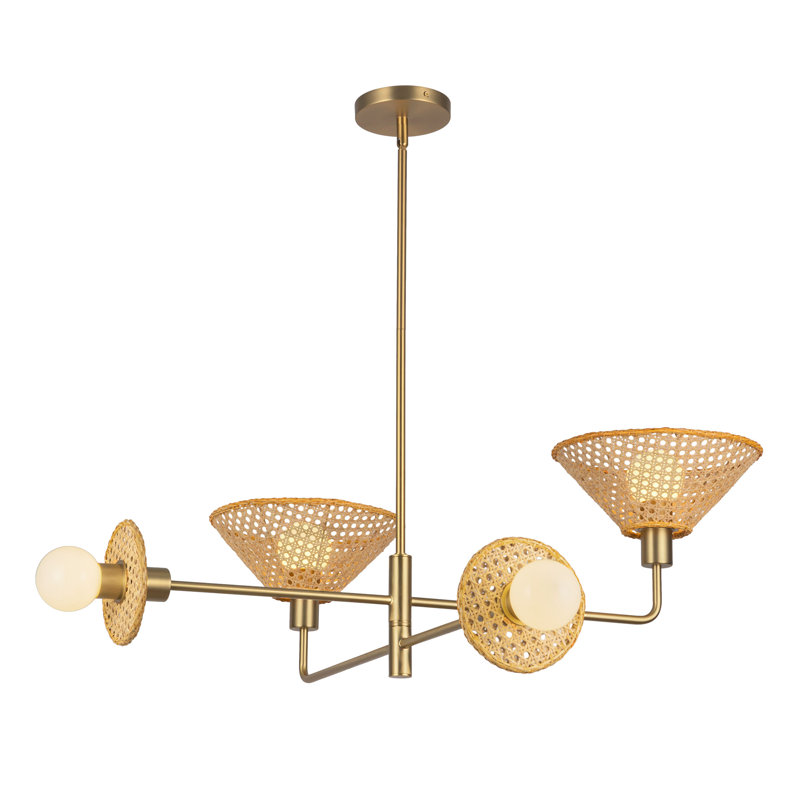 Piper 38-In Chandelier, Gold