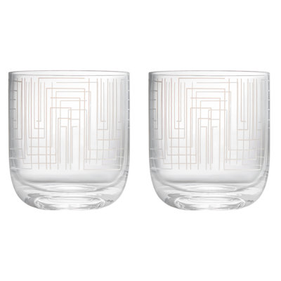 Maze 400ml Handmade Highball Glass Set