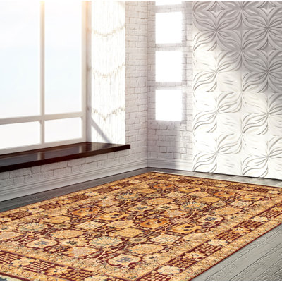 Ecarpetgallery One-of-a-kind Hand-knotted New Age Pako Dark Red 8'10" X 11'7" Wool Area Rug