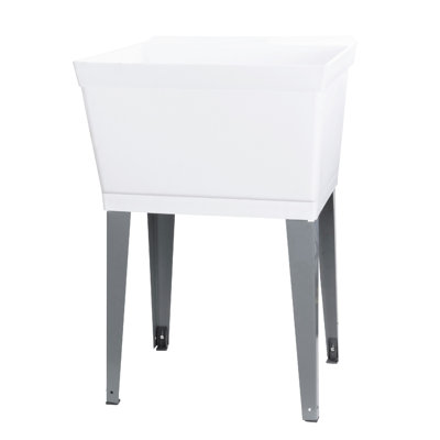 22.88 " L x 23.5 " W Freestanding Laundry Sink
