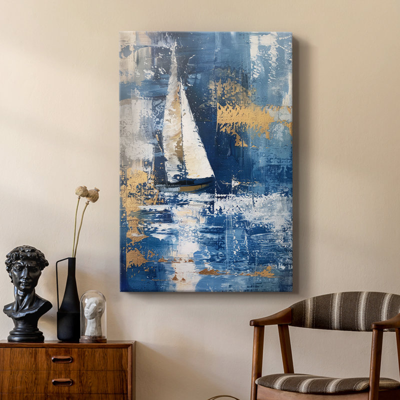NAUTICAL Series CXCVII -Custom Wrapped Gallery Cavas, 18" H x 12" W