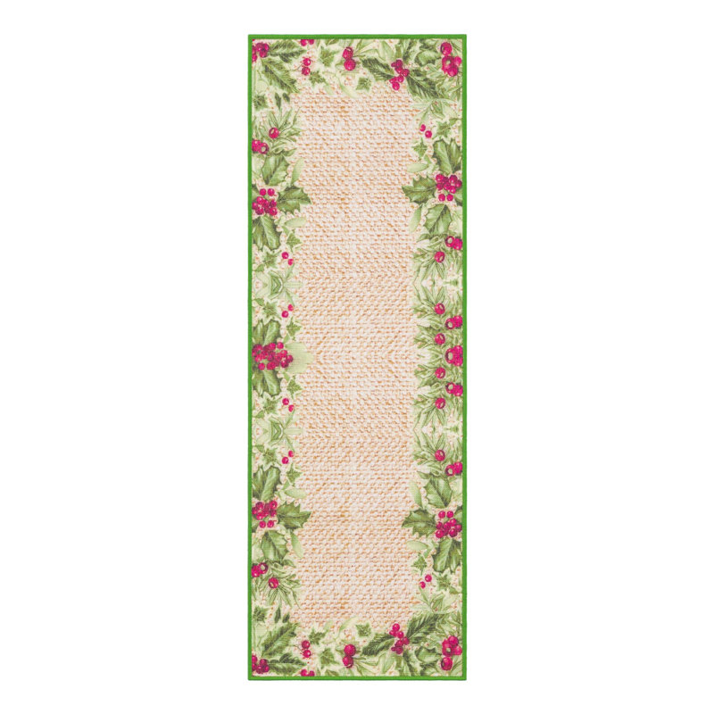 Tapis d'extérieur Jill Zarin, Tapis de couloir 2 pi x 6 pi 1 po