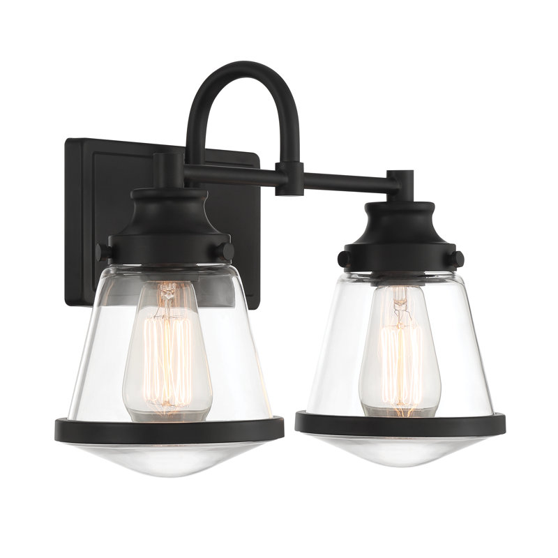 Ebern Designs Revell - 2 Light Bath Vanity In Coal Finish