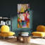«Colorful Symphony I & II», art mural sur toile recouverte d'époxy Crystallus