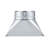 Duct Boot 3-1/4 x 10 x 6 inch Galvanized Floor Register for HVAC Silver