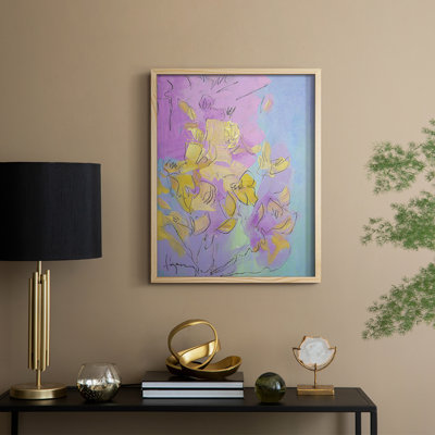 Dancing Heart Framed Print - Solid Wood