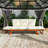 Outdoor Adjustable Patio Wooden Daybed Sofa With Cushions