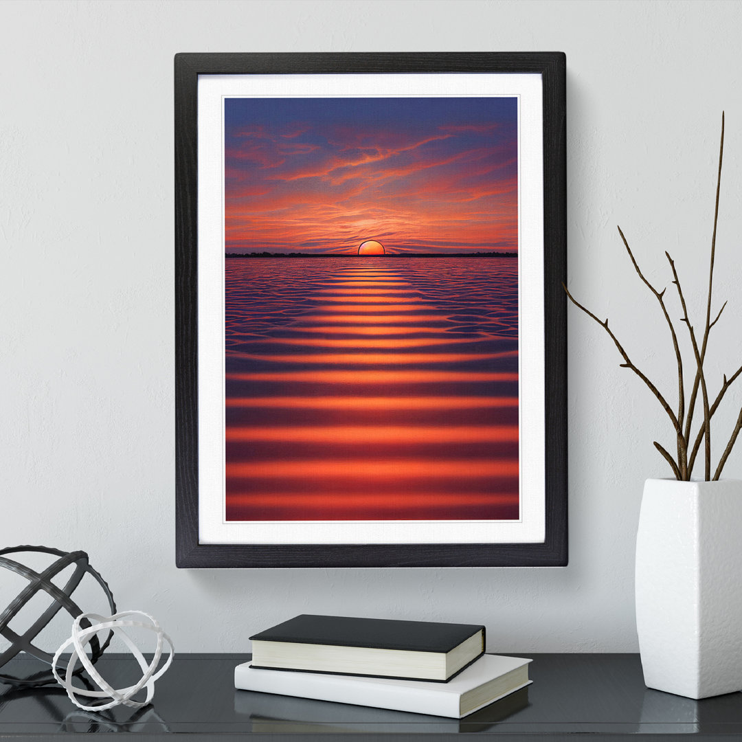 Beguiling Ocean Sunset - Single Picture Frame Print