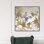 «Abstract Golden Garden Flowers», reproduction d'impression sur toile