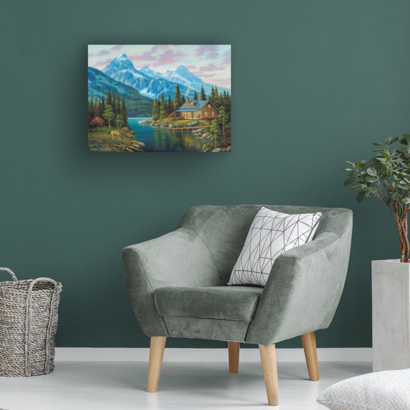 Œuvre d'art sur toile, John Zaccheo, H 24 po x l 32 po