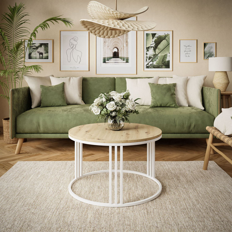 Atnip coffee table, White, Artisan Oak