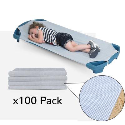 Angels Rest Gingham Cot Sheet  - Set Of 100
