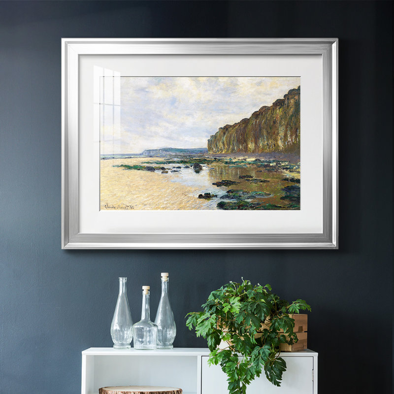 Claude Monet, reproduction d'art encadrée sur papier, H 30 po x l 44 po x P 1,5 po, Encadrement argenté