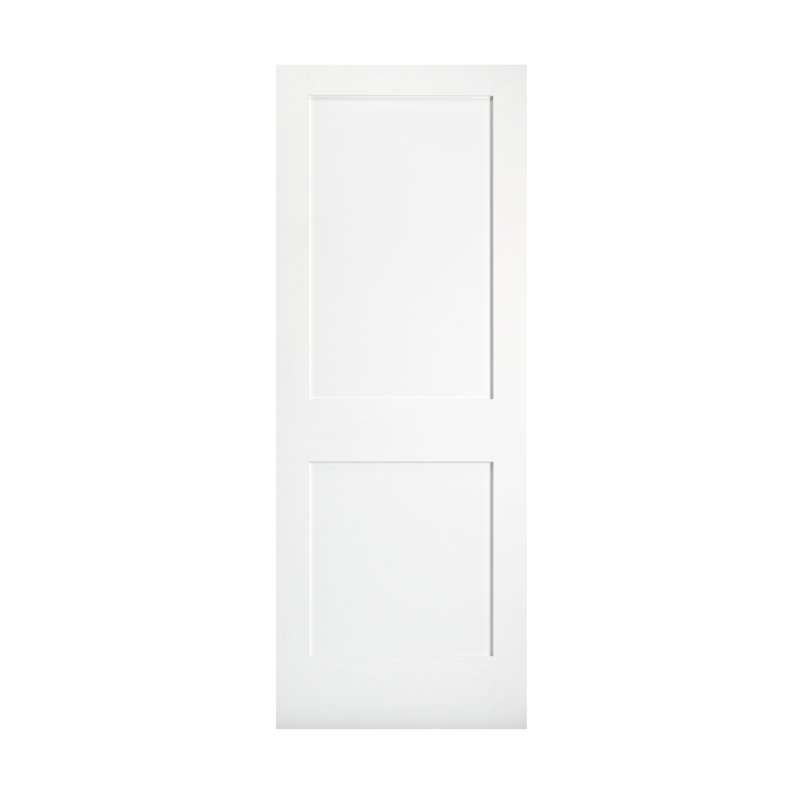32 in. x 80 in. Primed Composite 2-Panel Interior Door Slab