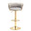 Tabouret de bar pivotant avec dossier Ginko-879315310-882844527