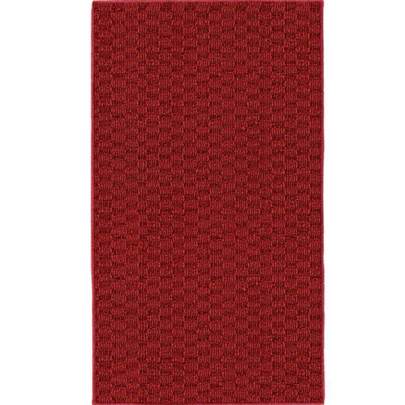 Tapis rouge touffeté Verdia, Rectangle 7 pi 6 po x 9 pi 6 po
